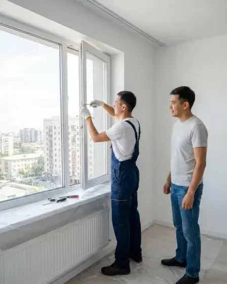 Процесс ремонта окон