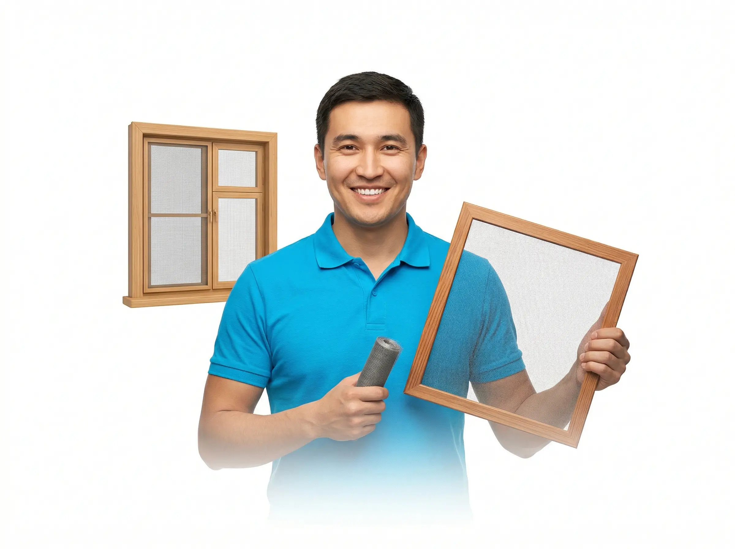 Москитные сетки на деревянные окна Бишкек