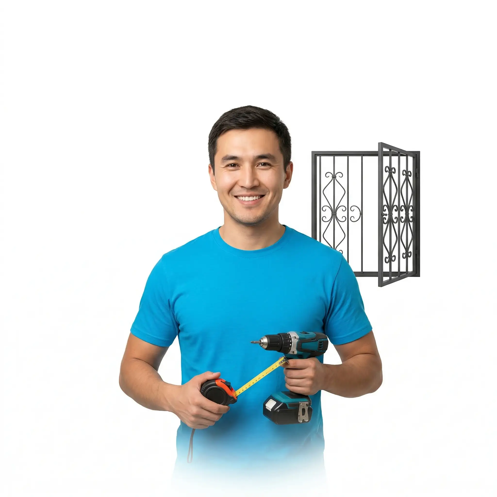 Открывающиеся решетки на окна Бишкек