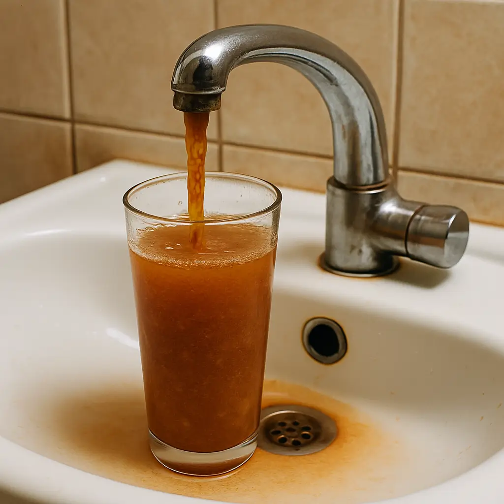 Ржавая или мутная вода